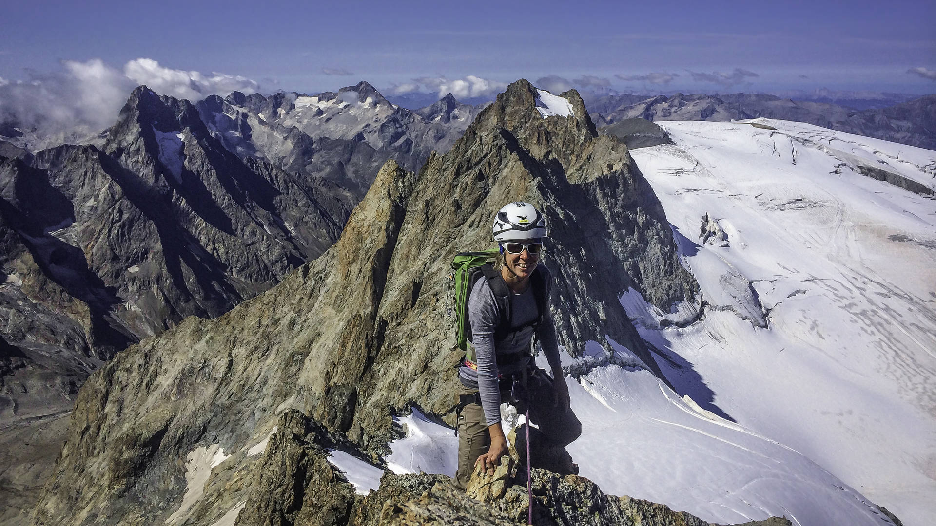 Alpinisme au Râteau ouest à la Grave 